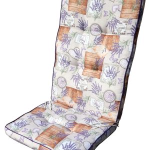 Pernă scaun Lavande, 118x46x6 cm, bej, imprimeu floral